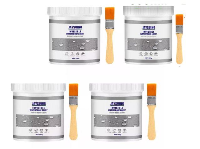 4 UNIDADES DE SELLADOR IMPERMEABLE TRANSPARENTE