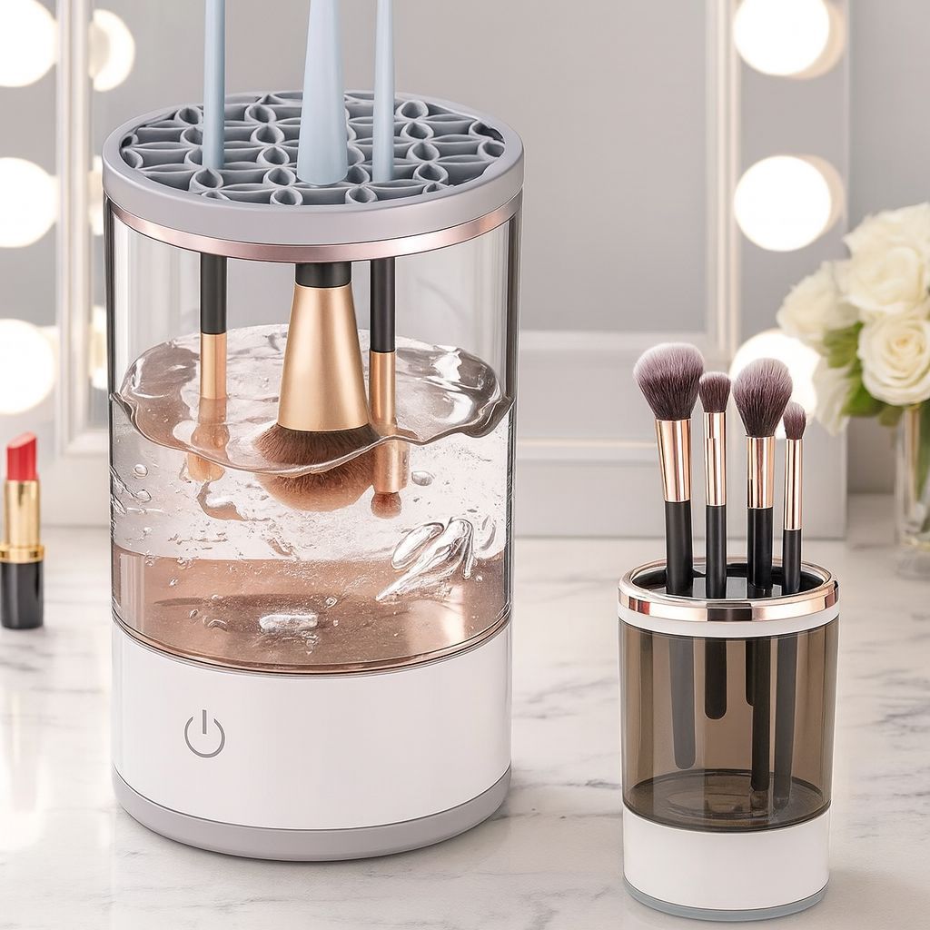 LIMPIADOR ELECTRICO AUTOMATICO DE BROCHAS DE MAQUILLAJE