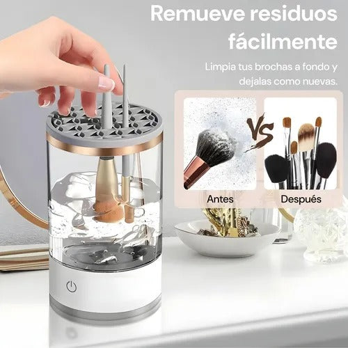 LIMPIADOR ELECTRICO AUTOMATICO DE BROCHAS DE MAQUILLAJE